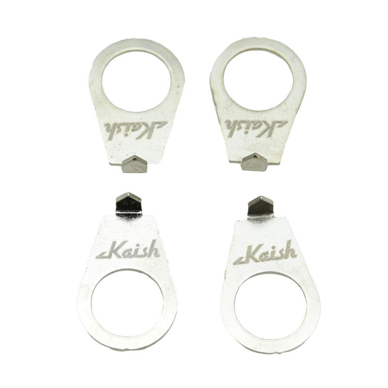 KAISH Set of 4 LP Guitar Knobs Pointer Plate 3/8" Knob Position Indicator for USA LP Les Paul or CTS Pots Nickel - Image 1